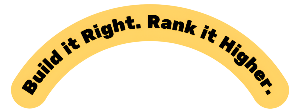 Build it right rank it higher portfolio branding quote by Daniyal A.