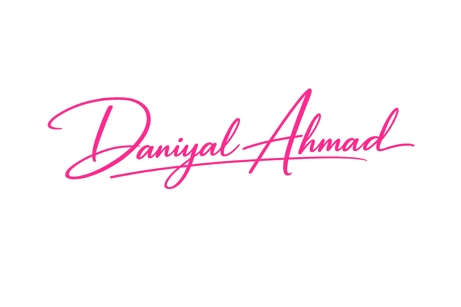 Daniyal A. for professional portfolio branding