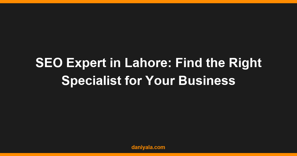 seo expert in lahore