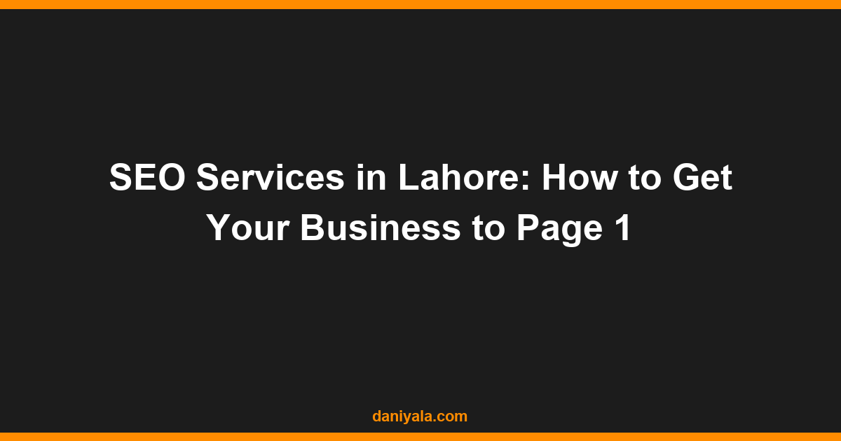 seo services in lahore