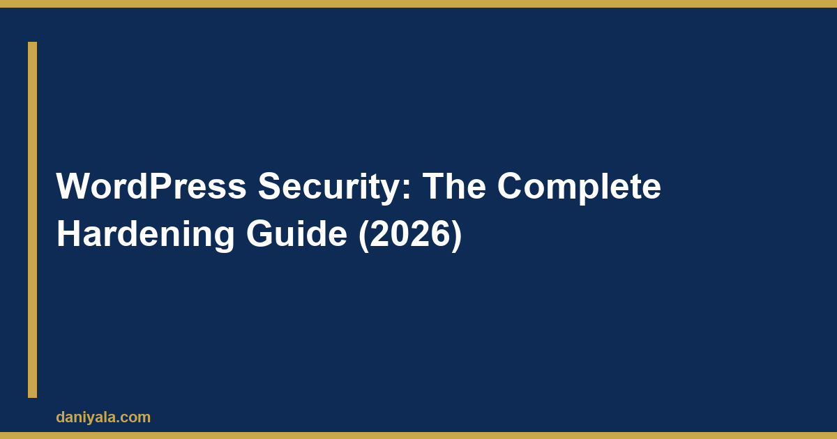 wordpress security guide