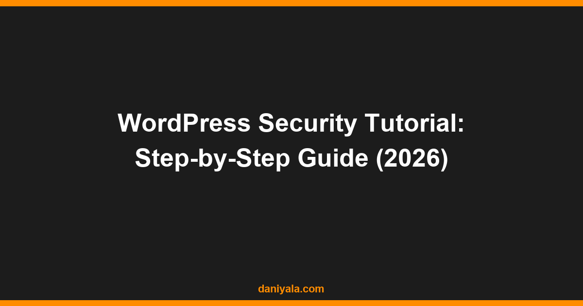 wordpress security tutorial