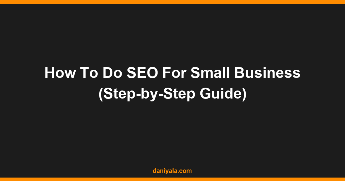 how to do seo for small business