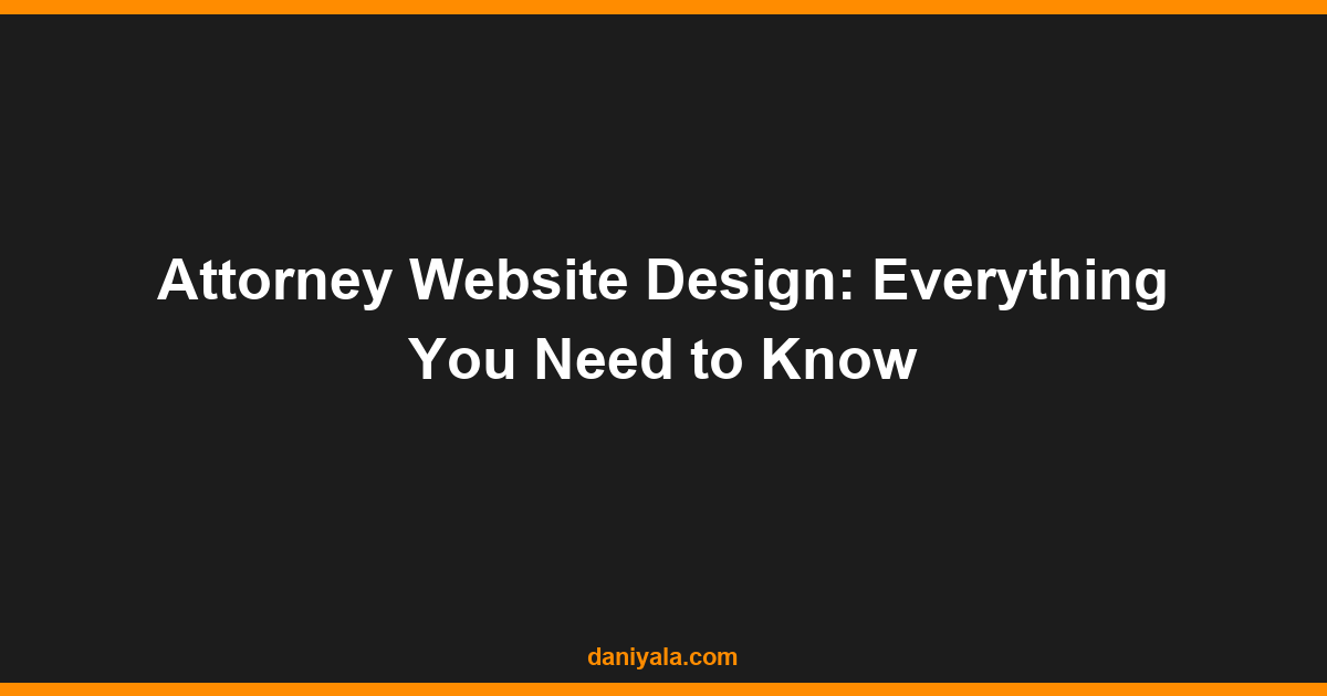 attorney website design