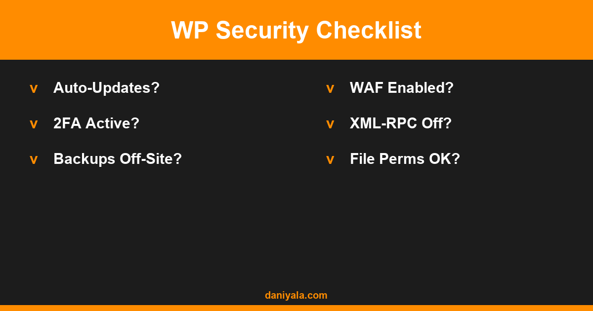 WP Security Checklist -- wordpress security step by step